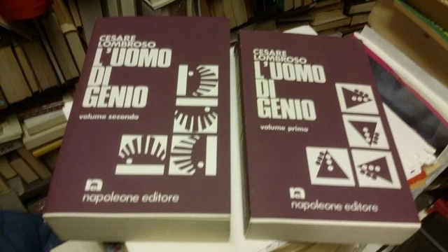 Cesare Lombroso - L'uomo di genio - 2 volumi - Napoleone Editore 1971, 22o21