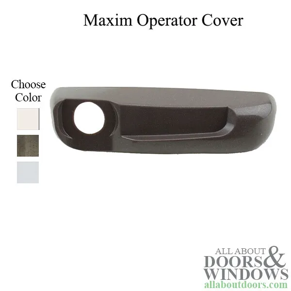 Maxim Cover Only, Plastic with adhesive pad, Right Hand - White