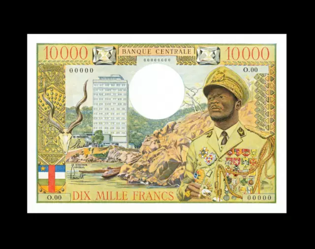 Reproduction Rare Equatorial African States Banque 10000 Francs Banknote Antique