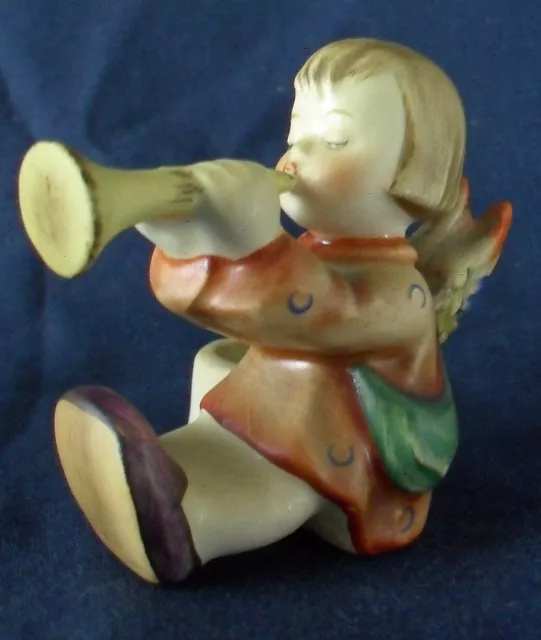 Hummel Goebal ENGEL KERZENHALTER mit Horn 1/40 TMK3 1960-1972