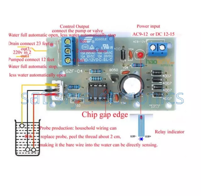 Liquid Level Controller Sensor Module Water Level Detection Sensor Component