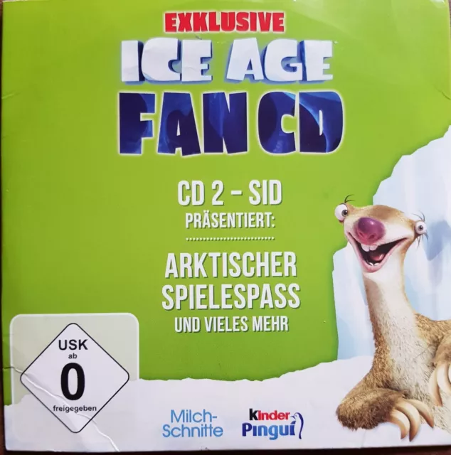 Exklusive Ice Age Fan Cd - Cd2 Sid - Arktischer Spielespass Und Vieles Mehr!