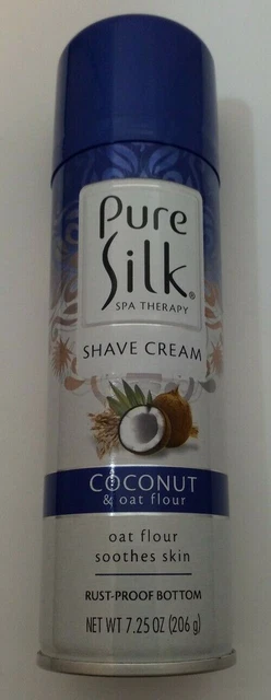 Pure Silk Spa Therapy Shave Cream Coconut & Oat Flour - "Soothes Skin"~7.25 oz.~