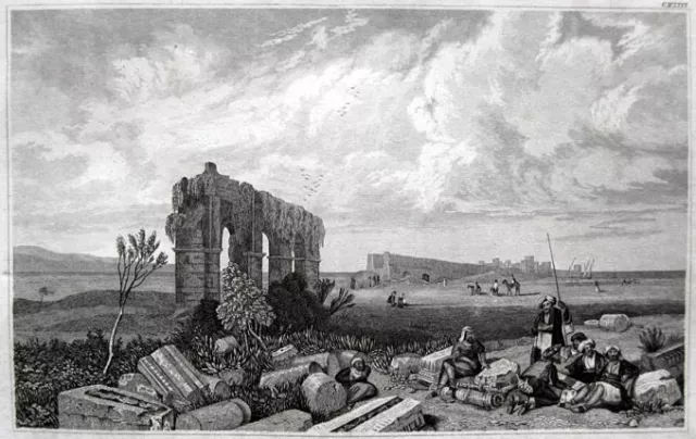 Ruinen Von Tyrus (Tor) Libanon Lebanon Syrien Original-Ansicht 1836 Syria