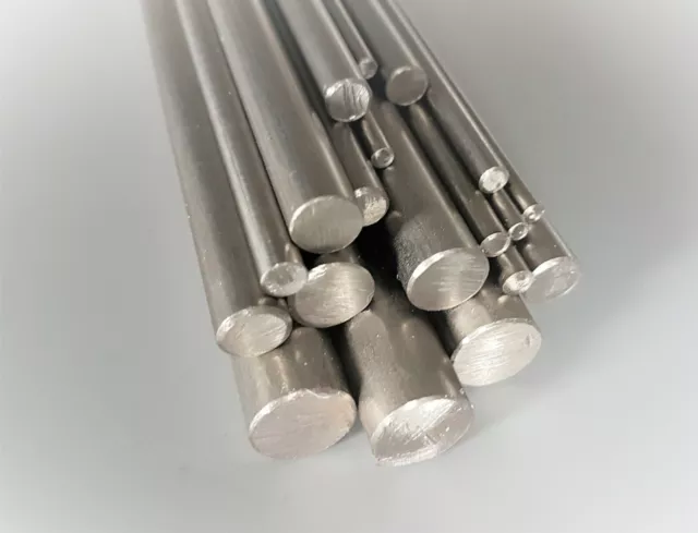 Stainless Steel Metal Round Solid Bar Rod 3mm to 16mm, 50mm to 600mm Lengths