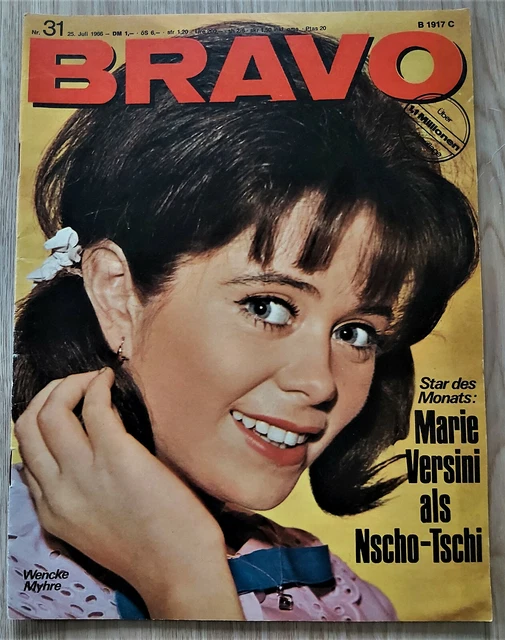 BRAVO NR. 31/1966 Wencke Myhre Riesenposter Marie Versini Winnetou ...