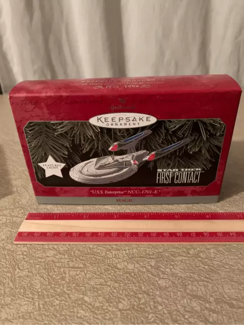 Hallmark Keepsake Star Trek Ornament First Contact USS Enterprise 1701-E 1998