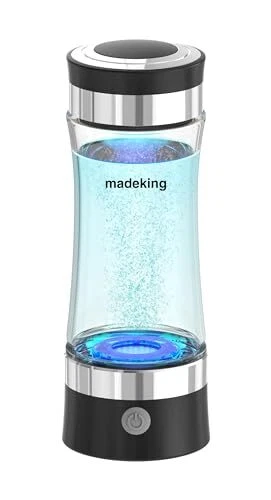 Générateur Eau Hydrogène Madeking - Technologie SPE/PEM, 1600ppb, Bouteille 230ml, Maison/Sport