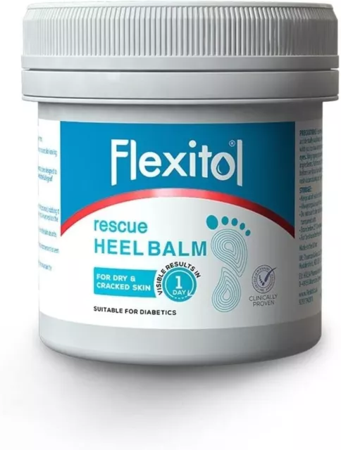 Flexitol Rescue Heel Balm 485g Tub - Dry & Cracked Skin Moisturising Foot Cream