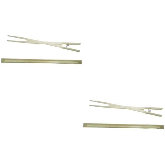 Confezione da 2 Morsetto Muto Strumenti Sintonizzazione Pianoforte Bianco Forniture Accessori