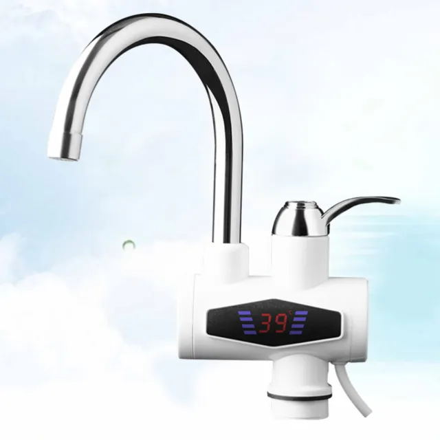 Calentador de agua caliente instantáneo con pantalla digital mezclador de grifo de agua caliente y fría