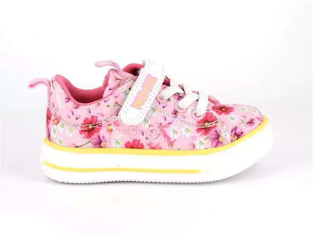 PRIMIGI 1950500 sneakers scarpe bambina canvas rosa floreale primi passi