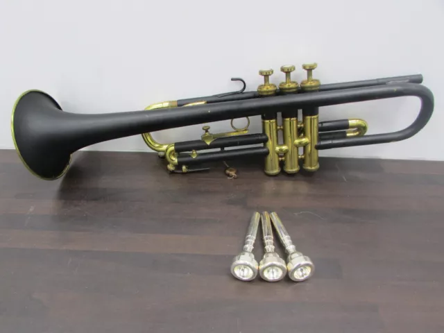 Brass Barnes & Mullins B&M Champion Trumpet 127338 German Made Painted Black