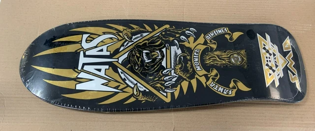 SANTA CRUZ NATAS Kaupas Skateboard Skate Deck Grey Dip W/ Metallic 