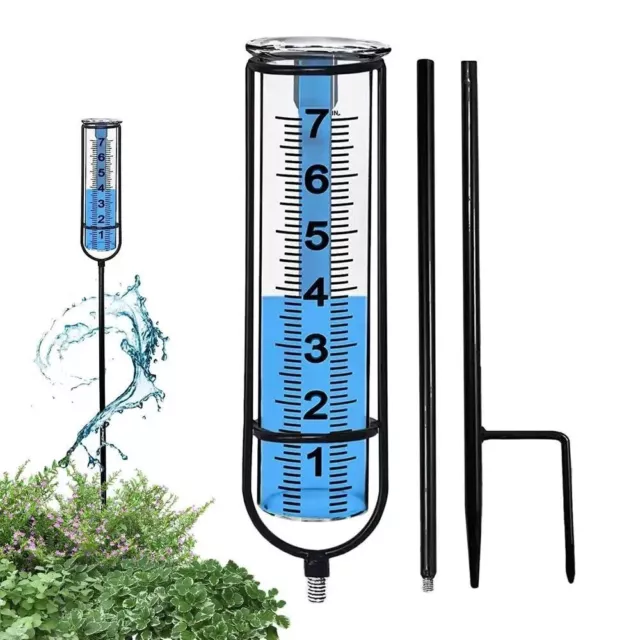 Plastic Rain Measuring Gauge Transparent Weather Instrument  Rainwater