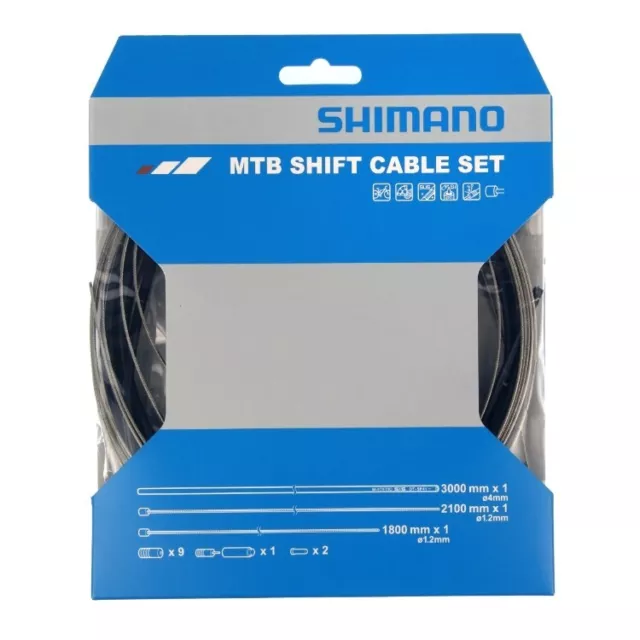 Shimano MTB Gear Shift Cable Kit Set OT-SP41 Deore XT SLX XTR Black
