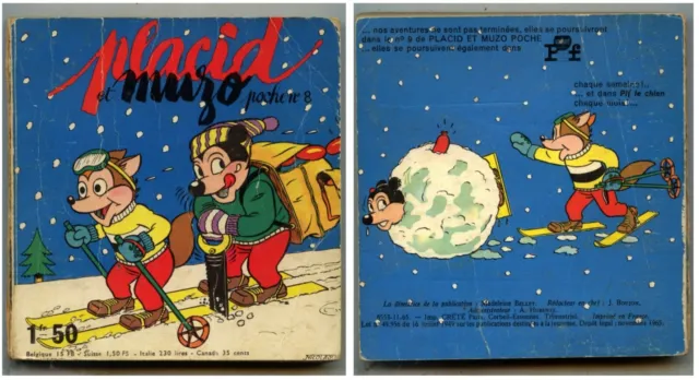 PLACID et MUZO POCHE N° 8 - 1965 - Editions de Vaillant