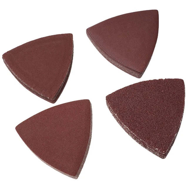 KREATOR 5 Pezzi G240 3x285mm Carta Abrasiva Triangolare KREATOR - 5 Pezzi Grana 240 Per Levigatura Precisione Carta Vetrata Per Levigatrici - 13