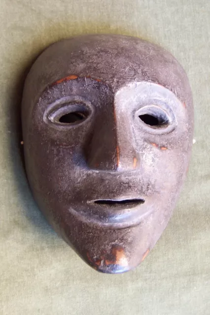 Antique heavy old wood mask- Indonesia -Java- Timor-Sunda Islands=ritual