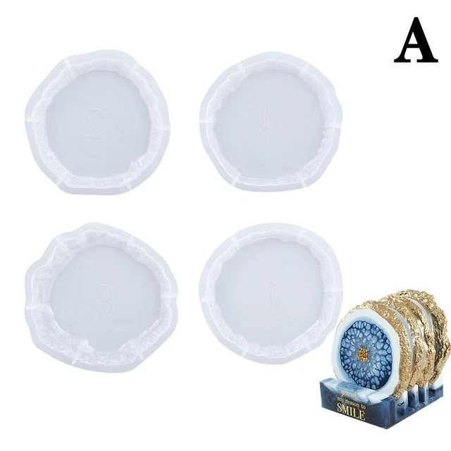 Round-S DIY Crystal Epoxy Epoxy Resin Mine Edge Irregular Coaster Mirror Silico