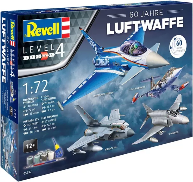 Revell Modellbausatz Flugzeug - 60 Jahre Luftwaffe - 05797 - 1:72 - OVP geöffnet