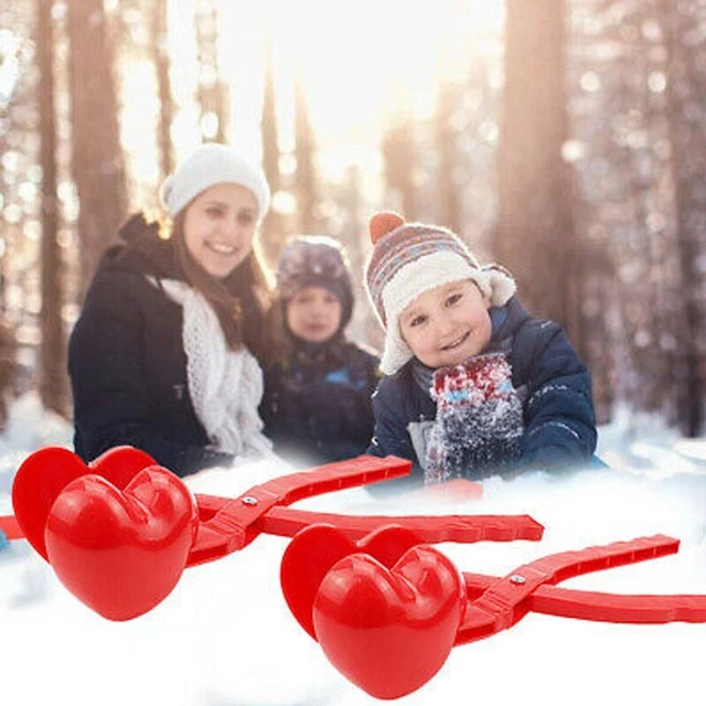 Snowball Maker Clip Heart Snow Sand Mold Tool Winter Children Toys Birthday Gift