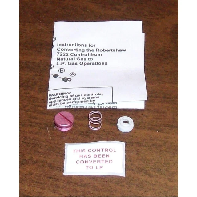 Robertshaw 7222/54300 Natural Gas To Lp Gas Conversion Kit 13001 Robertshaw 7222/54300 Natural Gas To Lp Gas Conversion Kit 13001