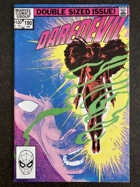 Daredevil #190 Elektra Returns 1983 Frank Miller Born Again Mcu Vf/Nm High Grade