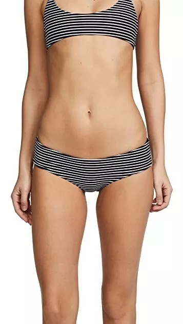 MIKOH 237986 Womens Cheeky Bikini Bottom Swimwear Classic Stripe Size Small