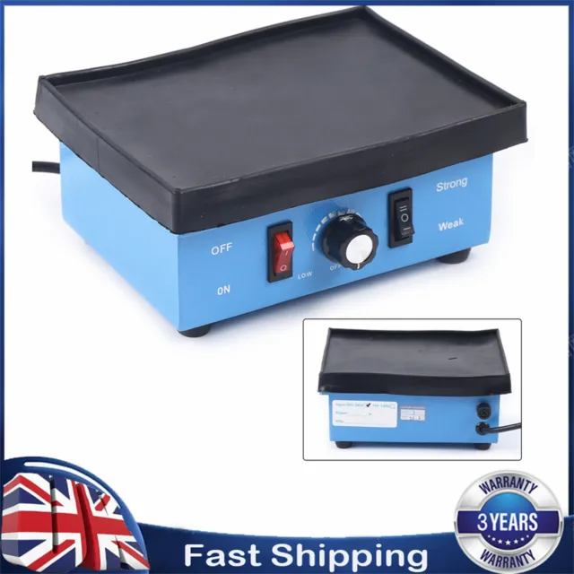 Dental Lab Vibrator Square Platform Vibrating Shaker Oscillator Machine 120W UK