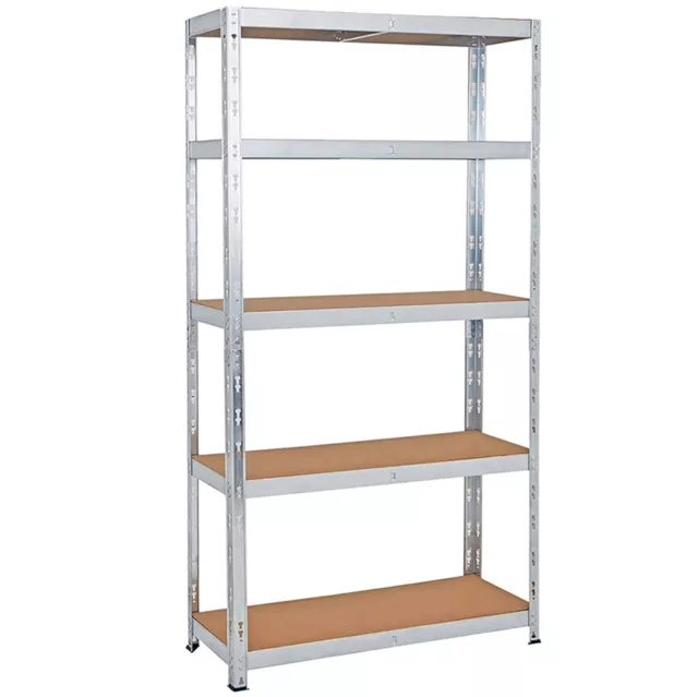 5 Tier Racking Shelf Heavy Duty Garage Shelving Storage Shelves 180x90x40cm