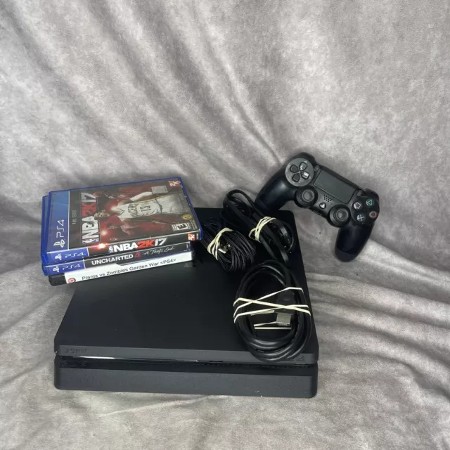 Console PS4 Slim 500GB Hits Bundle 4 Jogos - JF GAMES