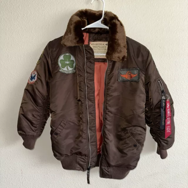ALPHA INDUSTRIES 50TH Anniversary 3a382 Maverick Jacket Brown