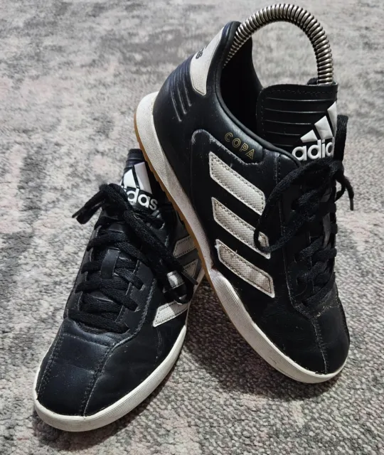 Adidas Copa Boys Trainers Black Leather Size UK 3