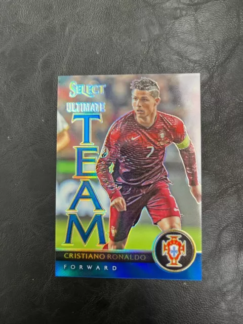 2015 Panini Select Cristiano Ronaldo Ultimate Team Blue Prizm 100/299