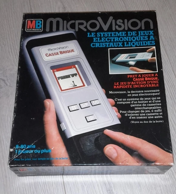 Console Portable Microvision MB - Édition 1983 Avec Jeu CASSE-BRIQUE - Boîte Complète FR - Occasion Fonctionnelle