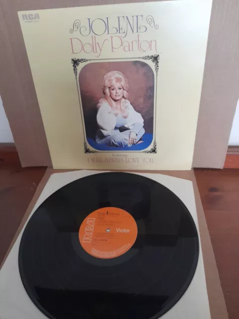 Dolly Parton Jolene UK 1974 ORIG ORANGE RCA Victor – AFL1-0473 LP - EX+