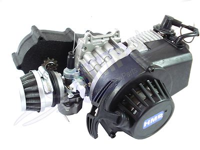 HMParts Pocket Bike Dirt Bike motore con ingranaggi SPORT 49 CC 1a 