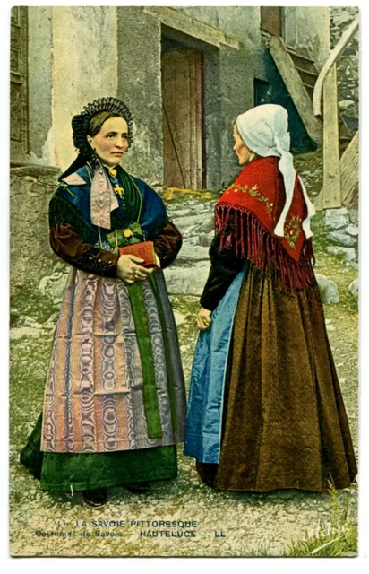 CPA 73 Savoie Folklore Costumes de Savoie Hauteluce
