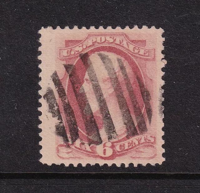 1879 Lincoln Sc 186 used VF single 6c pink CV $22.50 (T5