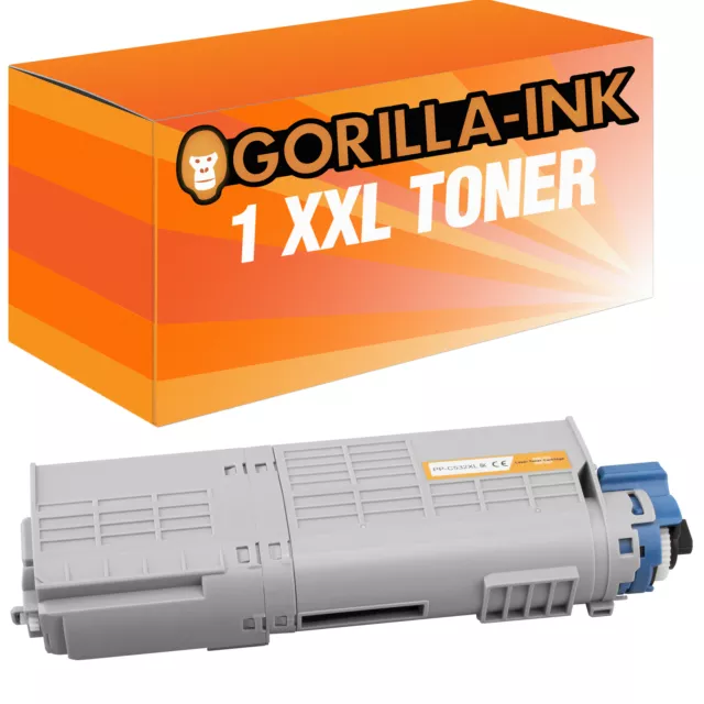 Laser Toner Kartusche Toner Patrone XXL 1x Black kompatibel für OKI C532 C 532