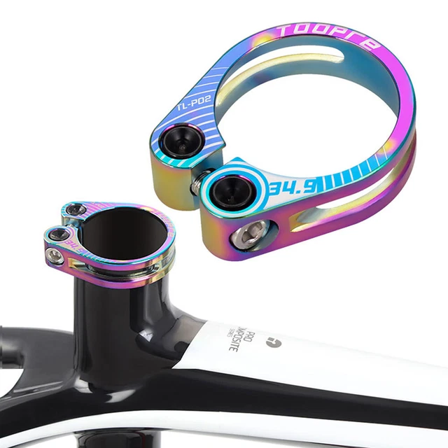 BICYCLE SEATPOSTS CLAMPS Hollow Out Bike Seat Clamp (Multicolor 34.9mm