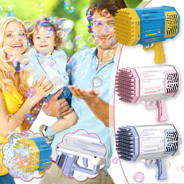 JUMBO BUBBLE GUN Automatic Bazooka Soap Water Bubble Machine Outdoor