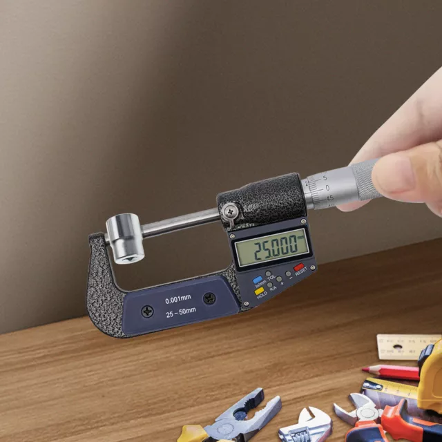 25-50mm Digital Mikrometerschraube Mikrometer Bügelmessschraube&Innenmessschraub