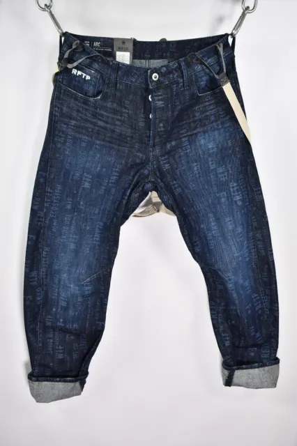 G-STAR RAW ARC 3D RELAXED TAPERED RFTP BRACES KIR DENIM DK AGED size W30 L32