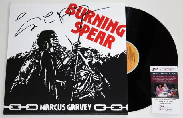 Burning Spear Signed Marcus Garvey Lp Vinyl Record Reggae Autographed +Jsa Coa