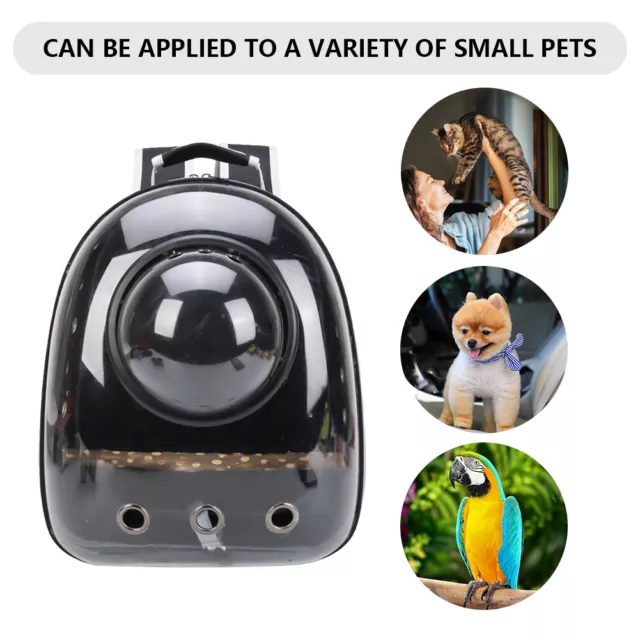 Pet Out Bag Breathable Pet Carrier Comfortable for Cat Dog (Black) FR 2