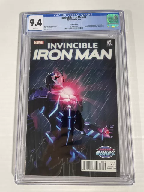 INVINCIBLE IRON MAN #9 CGC 9.4 Turcotte Variant 1st Riri WilIiams Ironheart MCU!