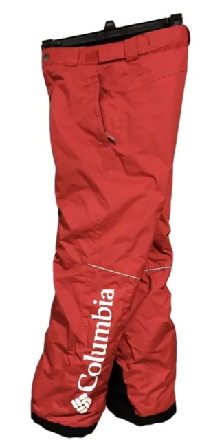 Columbia Bugaboo Insulated Snow Pants Red Omni Heat M10-12 Girl’s EUC