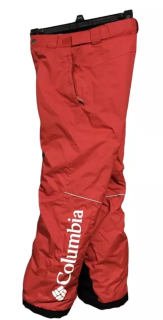 Columbia Bugaboo Insulated Snow Pants Red Omni Heat M10-12 Girl’s EUC